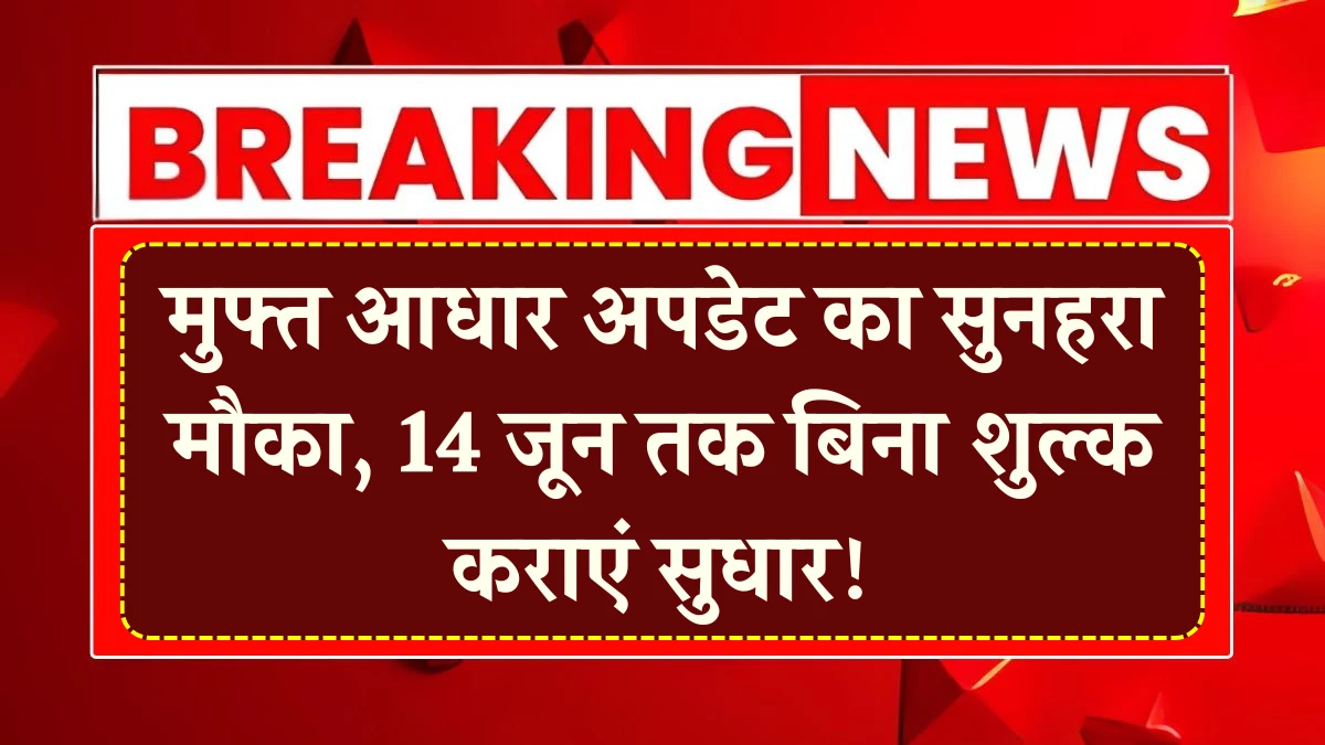 Free Aadhaar Card Update