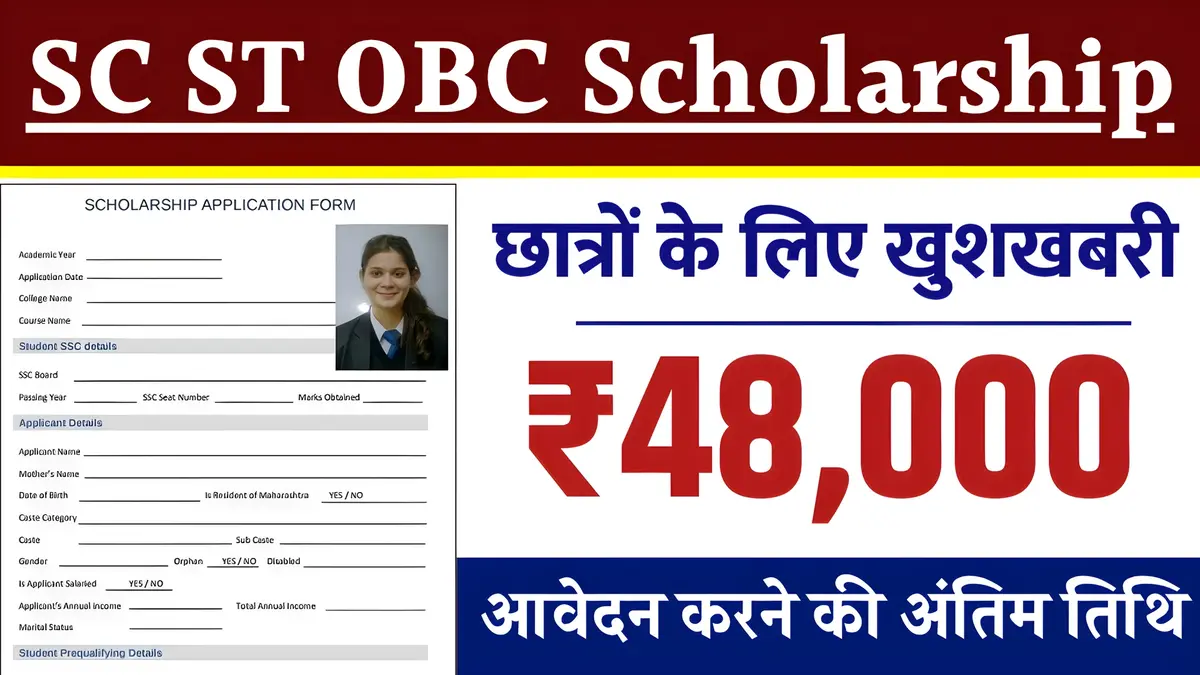 SC ST OBC Scholarship 2025